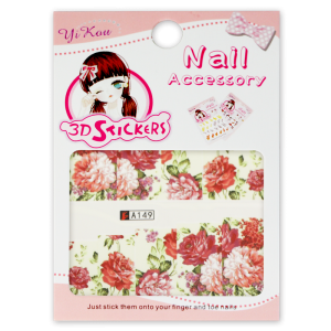 Water Decals - Pink Flowers A149